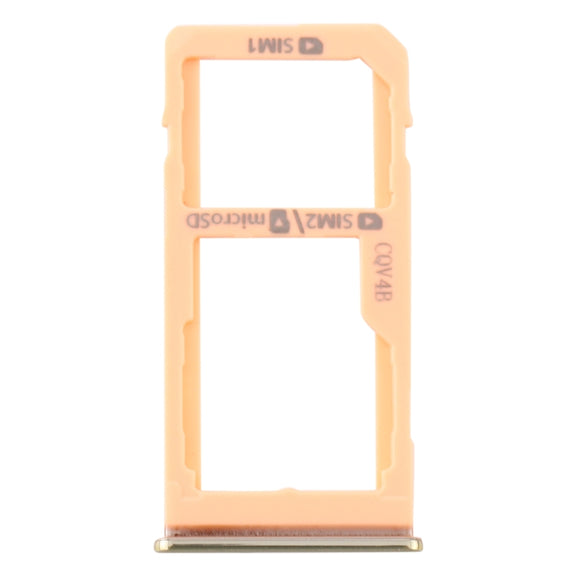 For Samsung Galaxy M40 SM-M405 SIM Card Tray + SIM Card Tray / Micro SD Card Tray (Orange)