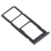 For Samsung Galaxy M10 SM-M105 SIM Card Tray + SIM Card Tray + Micro SD Card Tray (Black)