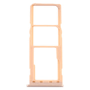 For Samsung Galaxy M10 SM-M105 SIM Card Tray + SIM Card Tray + Micro SD Card Tray (Gold)