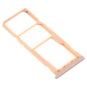 For Samsung Galaxy M10 SM-M105 SIM Card Tray + SIM Card Tray + Micro SD Card Tray (Gold)
