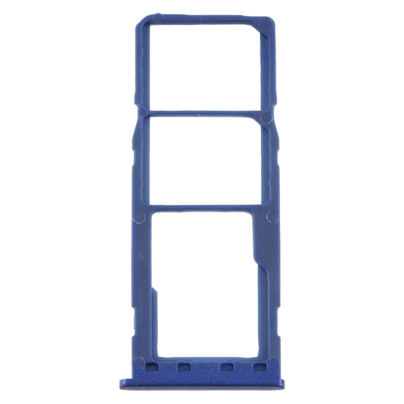For Samsung Galaxy M10 SM-M105 SIM Card Tray + SIM Card Tray + Micro SD Card Tray (Blue)