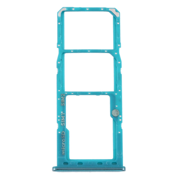 For Samsung Galaxy A50s SM-A507 SIM Card Tray + SIM Card Tray + Micro SD Card Tray (Green)