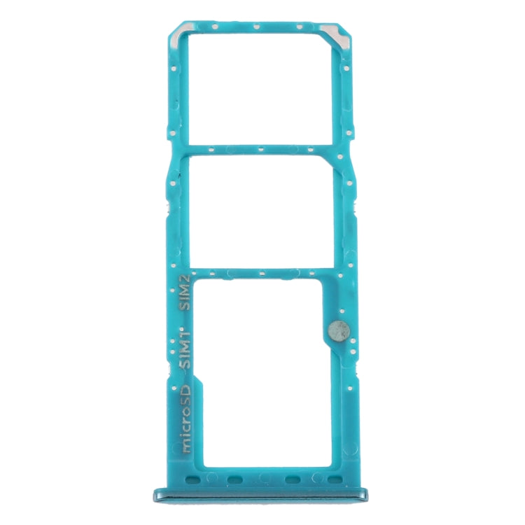 For Samsung Galaxy A50s SM-A507 SIM Card Tray + SIM Card Tray + Micro SD Card Tray (Green)