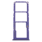 For Samsung Galaxy A50s SM-A507 SIM Card Tray + SIM Card Tray + Micro SD Card Tray (Purple)