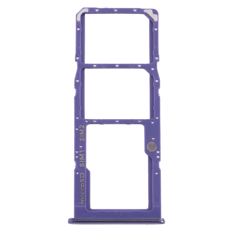 For Samsung Galaxy A50s SM-A507 SIM Card Tray + SIM Card Tray + Micro SD Card Tray (Purple)