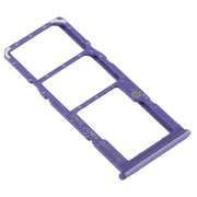 For Samsung Galaxy A50s SM-A507 SIM Card Tray + SIM Card Tray + Micro SD Card Tray (Purple)