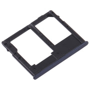 For Samsung Galaxy A10e SIM Card Tray + Micro SD Card Tray (Black)