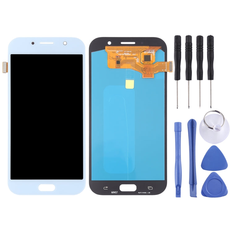 OLED LCD Screen for Galaxy A7 (2017), A720F, A720F/DS with Digitizer Full Assembly (Blue) - free shipping - PMc TechLife - Order now!