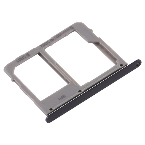 For Samsung Galaxy A8 Star / A9 Star SM-G8850 SIM Card Tray + SIM Card Tray / Micro SD Card Tray (Black)