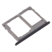 For Samsung Galaxy A8 Star / A9 Star SM-G8850 SIM Card Tray + SIM Card Tray / Micro SD Card Tray (Black)