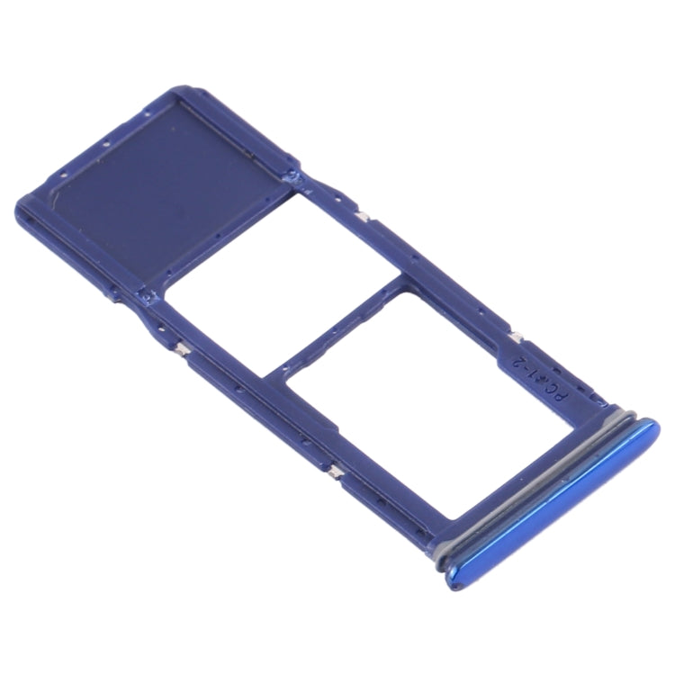 For Samsung Galaxy A9 (2018) SM-A920 SIM Card Tray + Micro SD Card Tray (Blue)