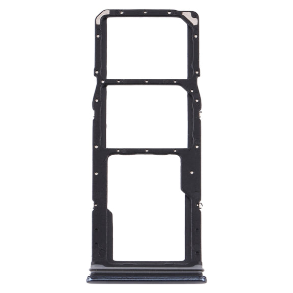 For Samsung Galaxy A9 (2018) SM-A920 SIM Card Tray + SIM Card Tray + Micro SD Card Tray (Black)