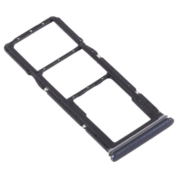 For Samsung Galaxy A9 (2018) SM-A920 SIM Card Tray + SIM Card Tray + Micro SD Card Tray (Black)