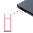 For Samsung Galaxy A9 (2018) SM-A920 SIM Card Tray + SIM Card Tray + Micro SD Card Tray (Pink) - free shipping - PMc TechLife - Order now!