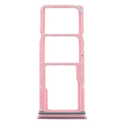 For Samsung Galaxy A9 (2018) SM-A920 SIM Card Tray + SIM Card Tray + Micro SD Card Tray (Pink)