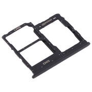 For Samsung Galaxy A01 Core SM-A013 SIM Card Tray + SIM Card Tray + Micro SD Card Tray (Black)