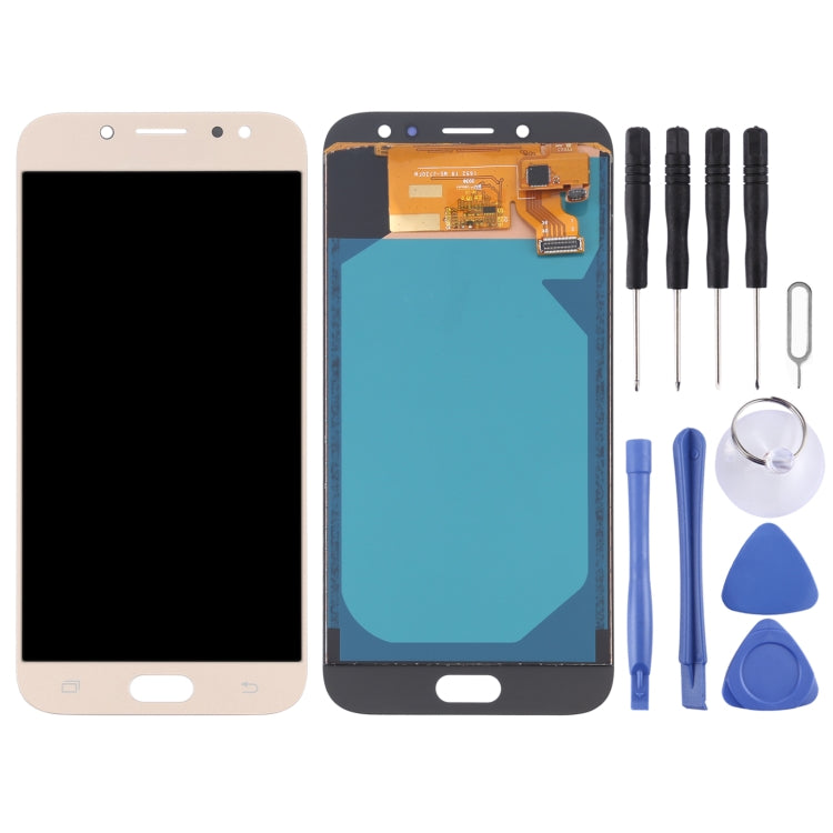 TFT LCD Screen for Galaxy J7 (2017) / J7 Pro /  J730F/DS, J730FM/DS,AT&T with Digitizer Full Assembly (Gold)