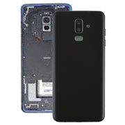 For Galaxy J8 (2018), J810F/DS, J810Y/DS, J810G/DS Back Cover with Side Keys & Camera Lens (Black)
