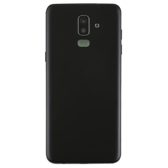 For Galaxy J8 (2018), J810F/DS, J810Y/DS, J810G/DS Back Cover with Side Keys & Camera Lens (Black)