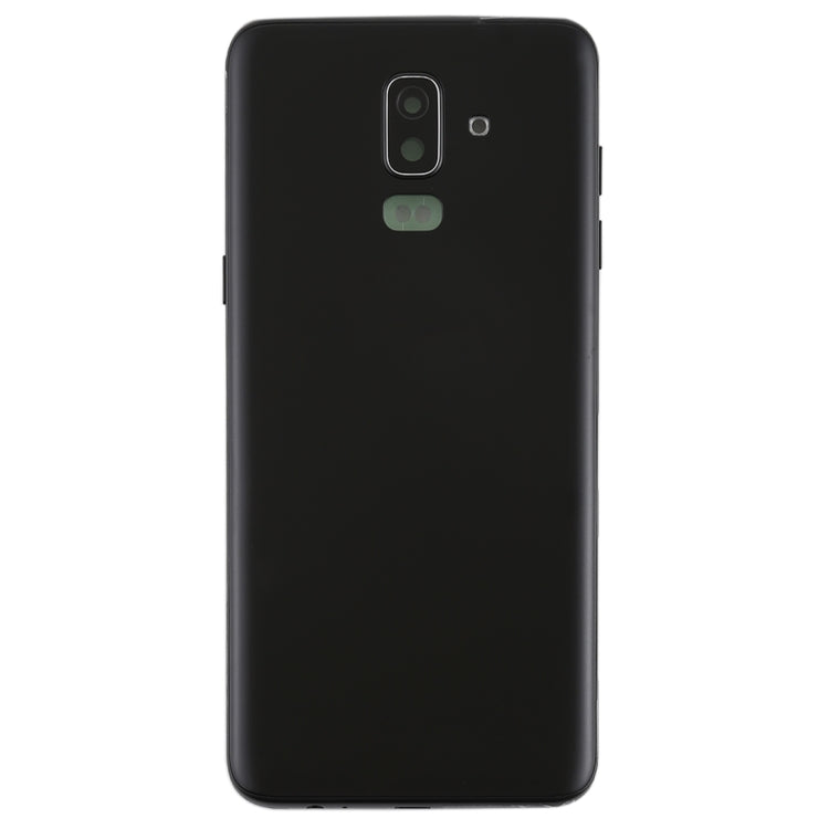 For Galaxy J8 (2018), J810F/DS, J810Y/DS, J810G/DS Back Cover with Side Keys & Camera Lens (Black)