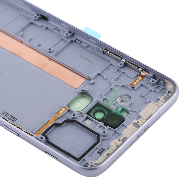 For Galaxy J8 (2018), J810F/DS, J810Y/DS, J810G/DS Back Cover with Side Keys & Camera Lens (Grey)