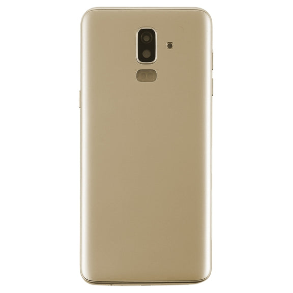 For Galaxy J8 (2018), J810F/DS, J810Y/DS, J810G/DS Back Cover with Side Keys & Camera Lens (Gold)