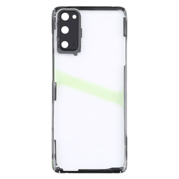 For Samsung Galaxy S20 SM-G980 SM-G980F SM-G980F/DS Glass Transparent Battery Back Cover (Transparent)