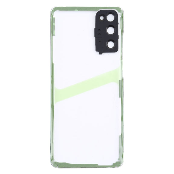 For Samsung Galaxy S20 SM-G980 SM-G980F SM-G980F/DS Glass Transparent Battery Back Cover (Transparent)