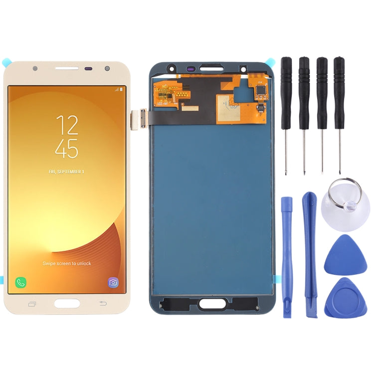 TFT LCD Screen for Galaxy J7 Neo, J701F/DS, J701M With Digitizer Full Assembly (Gold) - free shipping - PMc TechLife - Order now!