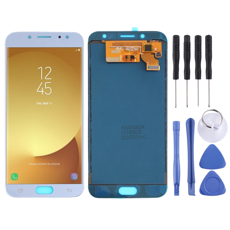 TFT LCD Screen for Galaxy J7 (2017), J730F/DS, J730FM/DS With Digitizer Full Assembly (Blue) - free shipping - PMc TechLife - Order now!