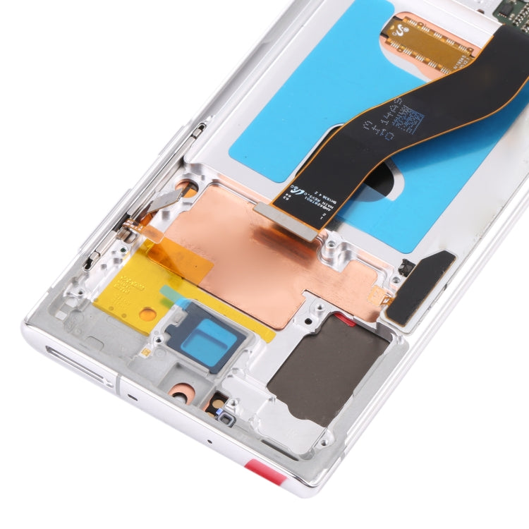 Original LCD Screen for Samsung Galaxy Note10 4G/Note10 5G SM-N971/N970 Digitizer Full Assembly With Frame (Silver)