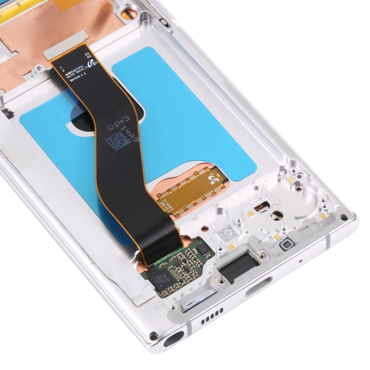 Original LCD Screen for Samsung Galaxy Note10 4G/Note10 5G SM-N971/N970 Digitizer Full Assembly With Frame (Silver) - free shipping - PMc TechLife - Order now!