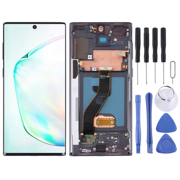 Original LCD Screen for Samsung Galaxy Note10 4G/Note10 5G SM-N971/N970 Digitizer Full Assembly With Frame (Black)