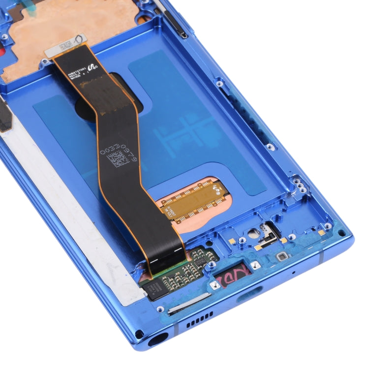 Original LCD Screen for Samsung Galaxy Note10+ 4G/Note10+ 5G SM-N976/N975 Digitizer Full Assembly With Frame (Dark Blue)
