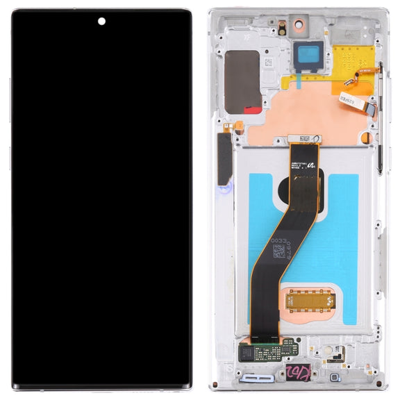 Original LCD Screen for Samsung Galaxy Note10+ 4G/Note10+ 5G SM-N976/N975 Digitizer Full Assembly With Frame (Silver)