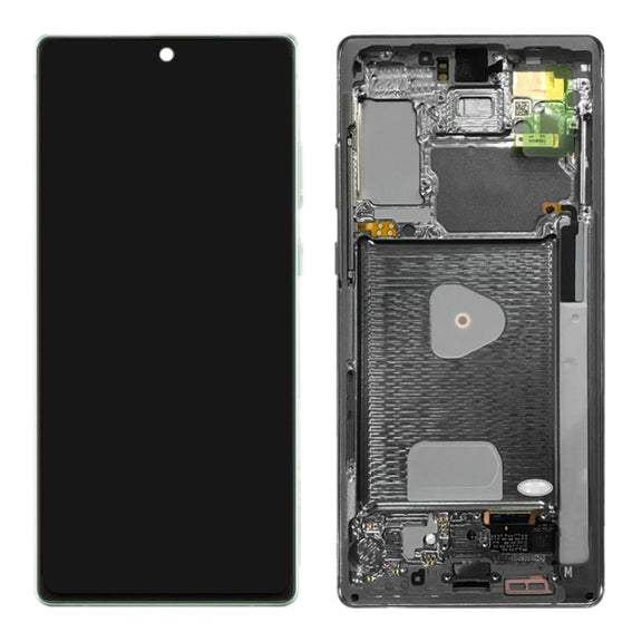 Original LCD Screen for Samsung Galaxy Note20 4G SM-N980 Digitizer Full Assembly With Frame (Green)