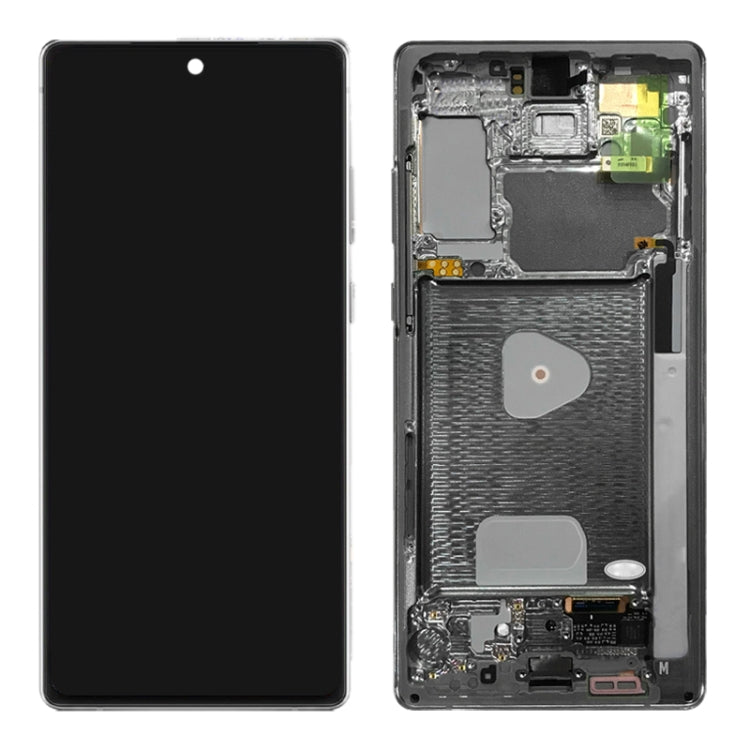 Original LCD Screen for Samsung Galaxy Note20 4G SM-N980 Digitizer Full Assembly With Frame (Silver)