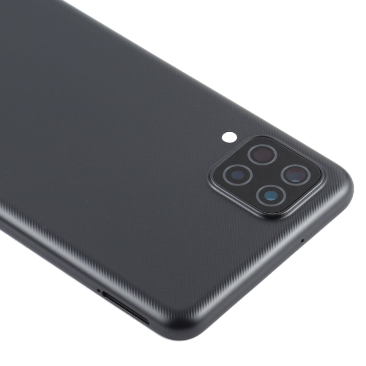 For Samsung Galaxy A12 Battery Back Cover (Black)