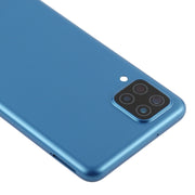 For Samsung Galaxy A12 Battery Back Cover (Blue)