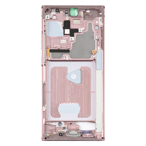 For Samsung Galaxy Note20 Ultra SM-N985F Middle Frame Bezel Plate With Parts (Pink)