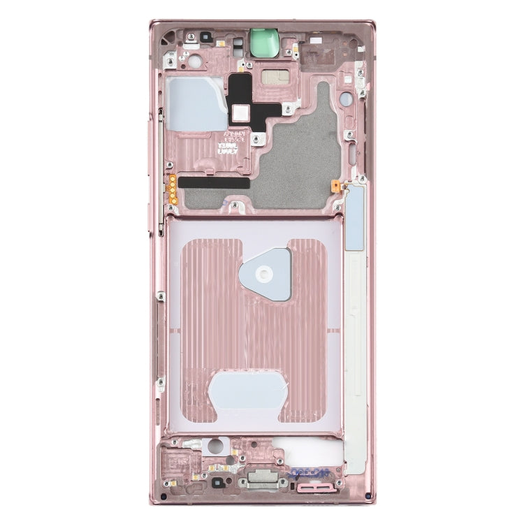 For Samsung Galaxy Note20 Ultra SM-N985F Middle Frame Bezel Plate With Parts (Pink)