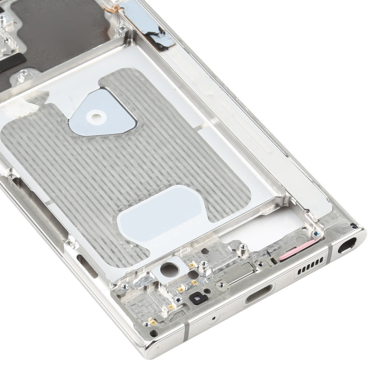 For Samsung Galaxy Note20 Ultra SM-N985F Middle Frame Bezel Plate With Parts (Silver) - free shipping - PMc TechLife - Order now!