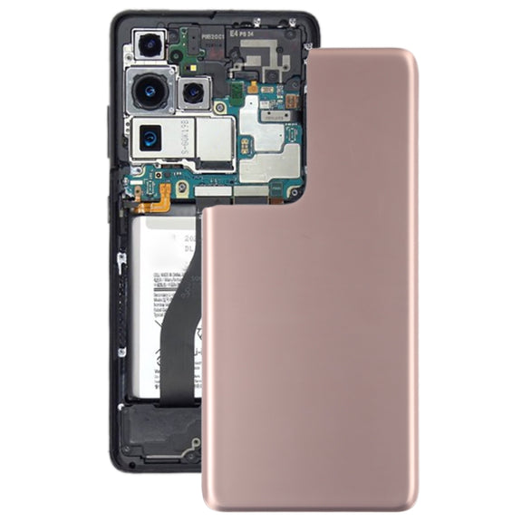 For Samsung Galaxy S21 Ultra 5G Battery Back Cover (Brown)
