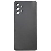 For Samsung Galaxy A32 4G Battery Back Cover with Camera Lens Cover (Black)