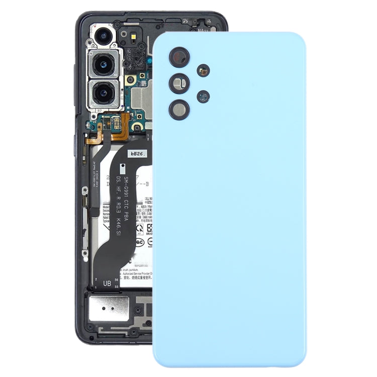 For Samsung Galaxy A32 5G Battery Back Cover with Camera Lens Cover(Blue) - free shipping - PMc TechLife - Order now!