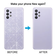 For Samsung Galaxy A32 5G Battery Back Cover with Camera Lens Cover(Blue)