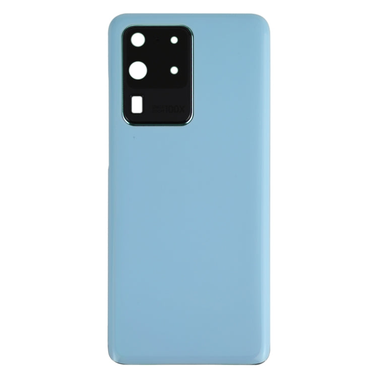 For Samsung Galaxy S20 Ultra Battery Back Cover with Camera Lens Cover (Blue)