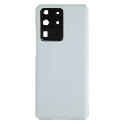 For Samsung Galaxy S20 Ultra Battery Back Cover with Camera Lens Cover (White)