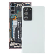 For Samsung Galaxy Note20 Ultra Battery Back Cover with Camera Lens Cover (White)