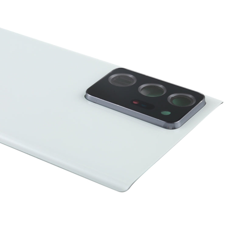 For Samsung Galaxy Note20 Ultra Battery Back Cover with Camera Lens Cover (White)